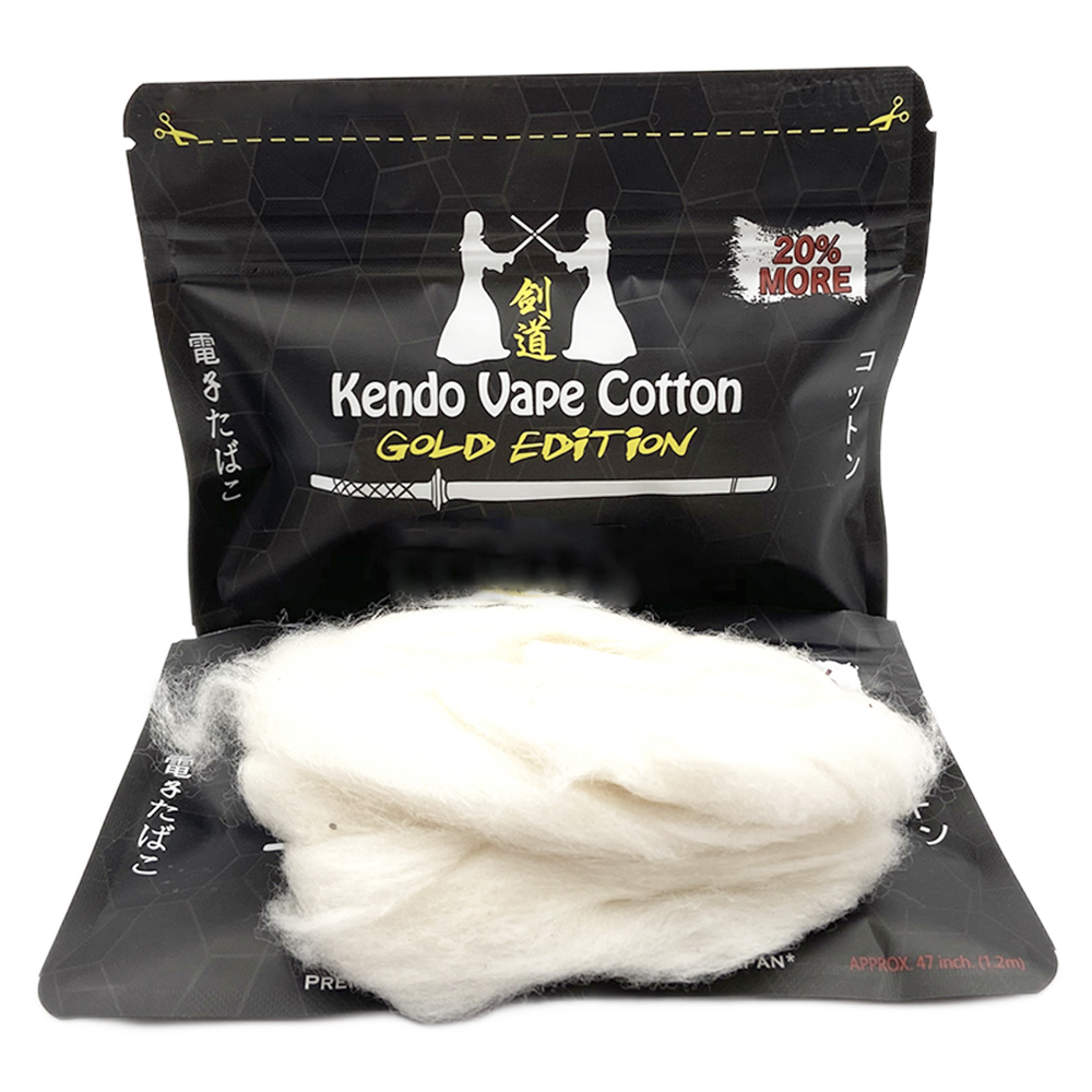 Novo Kendo algodão edição dour - Vaping Goods avaliação e preço